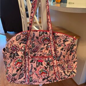 Vera Bradley Pink Floral Travel Duffel Bag